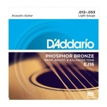 EJ16 Phosphor Bronze Acoustic Guitar String Set (Light)