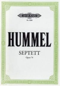 Hummel: Septet in D minor Opus 74 published by Peters
