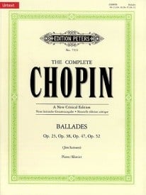 Chopin: Ballades for Piano published by Peters