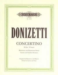 Donizetti: Concertino in Bb for Clarinet published by Peters