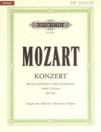 Mozart: Piano Concerto No. 20 in D minor KV466 published by Peters
