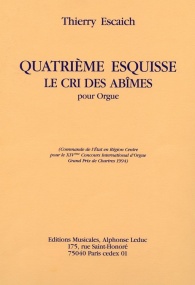Escaich: Esquisse No 4 for Organ published by Leduc