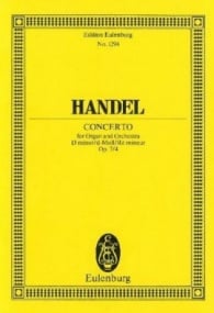 Handel: Organ concerto No. 10 D minor Opus 7/4 HWV 309 (Study Score) published by Eulenburg
