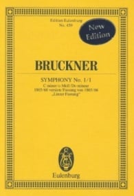 Bruckner: Symphony No. 1/1 C minor (Study Score) published by Eulenburg