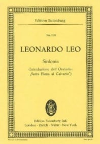 Leo: Sinfonia G minor (Study Score) published by Eulenburg