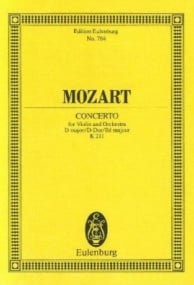 Mozart: Concerto D major KV 211 (Study Score) published by Eulenburg