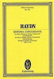 Haydn: Sinfonia concertante Bb major Hob. I: 105 (Study Score) published by Eulenburg