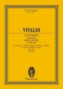 Vivaldi: The Four Seasons (Winter) Opus 8/4 RV 297 / PV 442 (Study Score) published by Eulenburg