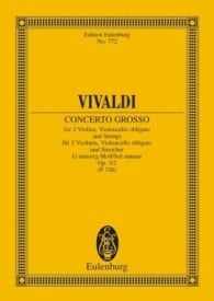 Vivaldi: L'Estro Armonico Concerto Grosso G minor Opus 3/2 (Study Score) published by Eulenburg