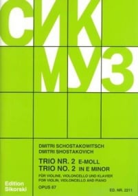 Shostakovich: Piano Trio No 2 in E minor Opus 67 published by Sikorski
