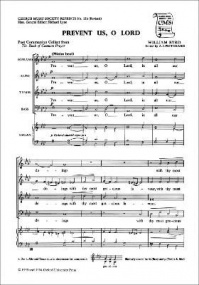 Byrd: Prevent us, O Lord SATB published by OUP