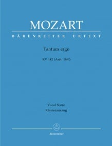 Mozart: Tantum ergo in B-flat (K142) published by Barenreiter Urtext - Vocal Score