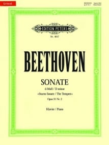 Beethoven: Sonata in D Minor Opus 31 No 2 (The Tempest) for Piano published by Peters