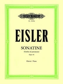 Eisler: Sonatina (Gradus ad parnassum) Opus 44 for Piano published by Peters