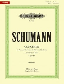 Schumann: Concerto in A minor Opus 54 for Two Pianos published by Peters Edition