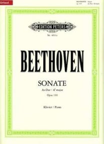 Beethoven: Sonata in Ab major Opus 110 for Piano published by Peters