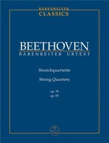 Beethoven: String Quartets Opus 79 & 95 (Study Score) published by Barenreiter