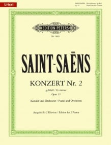 Saint-Saens: Piano Concerto No. 2 Opus 22 published by Peters