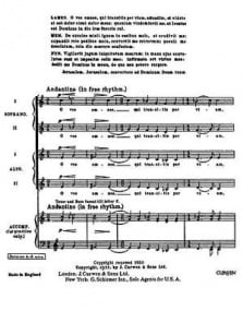 Vaughan Williams: O vos omnes SATB published by Curwen