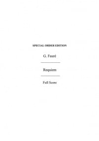 Faure: Requiem (SATB) published by Novello - Full Score