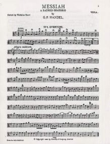 Handel: Messiah published by Novello - Viola part