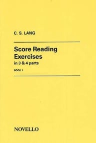 Lang: Score Reading Exercises Book 1 for Organ published by Novello
