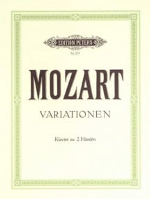 Mozart: Complete Variations for Piano published by Peters