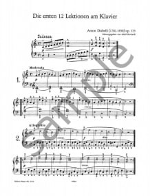 Diabelli: First Studies Opus 125 for Piano published by Peters