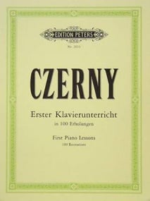Czerny: First Piano Lessons in 100 Recreations published by Peters