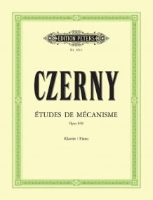 Czerny: 30 Studies of Mechanism Opus 849 for Piano published by Peters