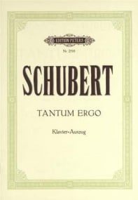 Schubert: Tantum Ergo D952 published by Peters - Vocal Score