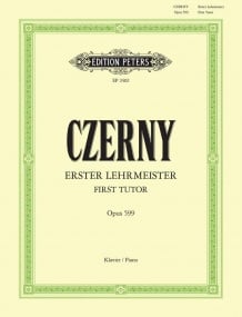 Czerny: First Tutor Opus 599 for Piano published by Peters