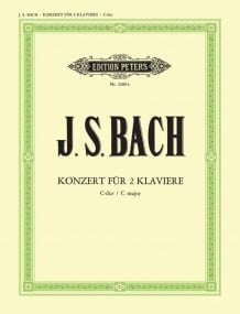 Bach: Double Concerto in C (BWV 1061) published by Peters
