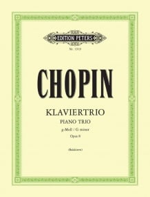 Chopin: Piano Trio in G minor Opus 8 published by Peters