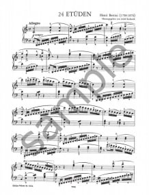 Bertini: Preliminary Studies Volume 1 Opus 29 for Piano published by Peters