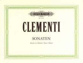 Clementi: 4 Sonatas for piano duet published by Peters