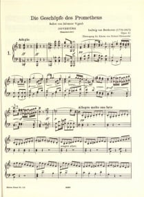 Beethoven: Overtures for Solo Piano published by Peters