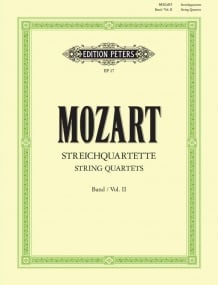 Mozart: String Quartets Volume 2 published by Peters