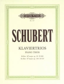 Schubert: Piano Trios in B flat Op.99; E flat Op.100 published by Peters