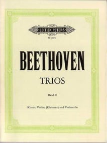 Beethoven: Trios for Violin (or Clarinet), Cello & Piano published by Peters