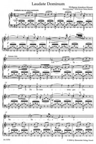 Mozart: Laudate Dominum (K339) published by Barenreiter
