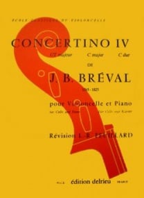 Breval: Concertino No 4 in C for Cello published by Delrieu