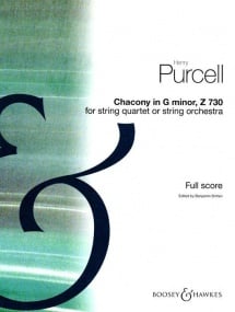 Purcell: Chacony ed Britten published by Boosey & Hawkes - Full Score only