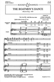 Copland: The Boatmen's Dance Bar/SATB published by Boosey & Hawkes