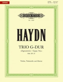 Haydn: Piano Trio in G Hob. XV/25 published by Peters