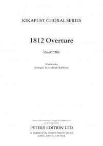 Tchaikovsky: 1812 Overture for SSAATTBB published by Peters