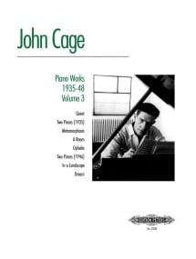 Cage: Piano Works 193548 published by Peters