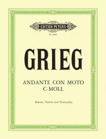 Grieg: Andante con Moto in C minor published by Peters