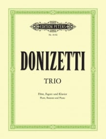 Donizetti: Trio in F for Flute, Bassoon & Piano published by Peters