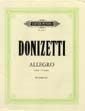 Donizetti: Allegro in C for String Quintet published by Peters